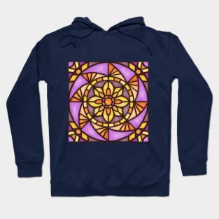 Stained glass sunflower Hoodie